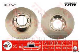 TRW DF1571 - Jgo Discos De Freno